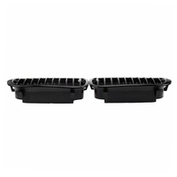 2Pcs Pare-chocs Avant Capot Kidney Grille Racing Grille Remplacement pour BMW Série 3 E46 4 Portes 1998-2001