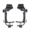 2pcs pince clip sur la jante du tambour Microphone Mic Mont Holder réglable antichocs