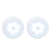 2Pcs sans fil rondelle LED télécommande armoire armoire