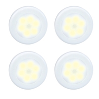 2Pcs sans fil rondelle LED télécommande armoire armoire