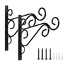 2pcs support de crochet de suspension extérieur noir