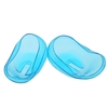 2pcs Transprarent Silicone oreille couverture cheveux colorant bouclier protéger Salon bleu