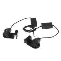 2PCS voiture LED projecteur lumière bienvenue lumière ange ailes style voiture porte lumière extérieure tapis lampes au sol pour toutes les voitures et motos (couleur rouge)