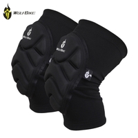 2Pcs Wolfbike Knee Pads élastiques respirant Football Basket-ball Sport Kneepad Protector