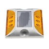 2W 6 LED solaire Allée Lampe de contrôle Bonne Capacité portante IP68 lampe étanche route Avertissement pour Avenue Street Highway Stationnement Trafficway Chemin Jaune