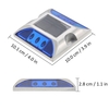 2W 6 LED solaire Allée Lampe de contrôle Bonne Capacité portante IP68 étanche route lampe d