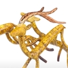 3 Antilopes Tooarts Fer Sculpture Sculpture Décoration Artisanat animal