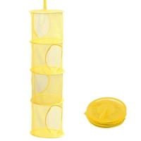 3 couches de pêche pliable suspendus de stockage de séchage sac de filet