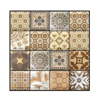 3 Dimension Multicolor Geometric Pattern Water-resistant Moistureproof Removable Self Adhesive Wallpaper