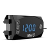 3 en 1 moto mètre LED horloge numérique thermomètre tension voltmètre étanche batterie moniteur jauge 6-30V pour voiture Marine bateau moto