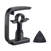 3-Finger Version Creative-droite Folk Guitare Capo Clamp avec 1pc Multi-épaisseur Médiator guitare