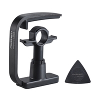 3-Finger Version Creative-droite Folk Guitare Capo Clamp avec 1pc Multi-épaisseur Médiator guitare