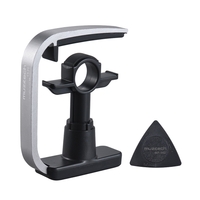 3-Finger Version Creative-droite Folk Guitare Capo Clamp avec 1pc Multi-épaisseur Médiator guitare