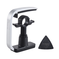 3-Finger Version Creative-droite Folk Guitare Capo Clamp avec 1pc Multi-épaisseur Médiator guitare
