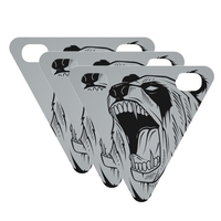 3 Pack Cyclisme Panneau Réfléchissant Vélo Avertissement Triangle Réflecteur Triangle De Nuit Autocollants Magnétiques Réfléchissants pour Courir Equitation Sports De Plein Air