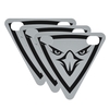 3 Pack Cyclisme Panneau Réfléchissant Vélo Avertissement Triangle Réflecteur Triangle De Nuit Autocollants Magnétiques Réfléchissants pour Courir Equitation Sports De Plein Air