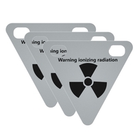 3 Pack Cyclisme Panneau Réfléchissant Vélo Avertissement Triangle Réflecteur Triangle De Nuit Autocollants Magnétiques Réfléchissants pour Courir Equitation Sports De Plein Air