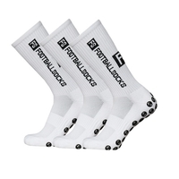 3 Packs Chaussettes De Sport Chaussettes De Compression Chaussettes Athlétiques Chaussettes De Football Anti-dérapantes À Séchage Rapide Pour Football Basketball Hockey Course À Pied Cyclisme Alpinisme Marathons