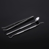 3 pcs / pack Hygiène Dentaire Outils Kit Dentiste Ensemble Dentaire Sonde Miroir Brucelles En Acier Inoxydable Dents Soins De Nettoyage