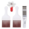 3 pcs Climatiseur Condenseur En Plastique Brosse De Nettoyage Et Peigne Ensemble Fin Cleaner Fin Redresseur Réfrigérateur Bobine De Nettoyage Fouet Brosse Entretien CVC Évaporateur Radiateur Réparation Outil De Nettoyage