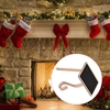 3 PCS Porte-bas de Noël avec tableau noir Crochet de bas en métal personnalisé pour manteau de cheminée DIY Nom Cheminée Clip Ornements de Noël Cadeaux