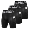 3 pièces / ensemble hommes Shorts de compression avec poche séchage rapide court