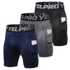 3 pièces / ensemble hommes Shorts de compression avec poche séchage rapide court