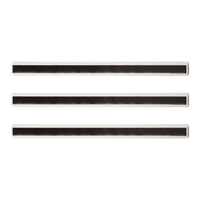 3 pièces 8 pouces barre magnétique ABS bandes magnétiques Rectangle aimant fort pour tableau blanc réfrigérateur fer surface