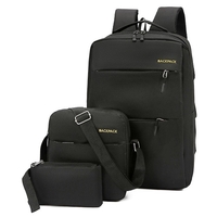 3 pièces sac à dos Combo ensemble sac à dos pour ordinateur portable résistant à l
