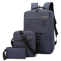 3 pièces sac à dos Combo ensemble sac à dos pour ordinateur portable résistant à l
