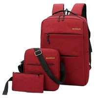 3 pièces sac à dos Combo ensemble sac à dos pour ordinateur portable résistant à l