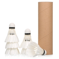 3 pièces volants de badminton sports de plein air intérieur balles de badminton volant coupe-vent avec une grande stabilité et durabilité haute vitesse