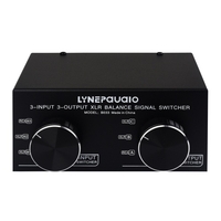 3 Sélecteur stéréo passif de signal XLR d