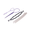 3 sortes Magic cheveux coiffure Accessoires cheveux Set Pin cheveux chignon Maker cheveux tressage Twist style outil en ligne pour femmes
