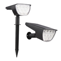 30 LEDs Solaire Applique Murale Lampe de Pelouse Extérieure Lampe de Jardin Étanche Veilleuse
