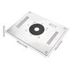 300 * 235 * 9.5mm Bois Découpage Machine Gravure Flip Conseil Multi-fonctionnel BRICOLAGE Réglage Fine En Aluminium Routeur Table Insérer Conseil Trimmer Bois Gravure Machine Routeur Conseil