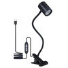 3000-6500k Tomshine USB Clip-on Dimmable Table Light 3 modes de couleur,  10 niveaux de luminosité,  360 ° Lampe de lecture de chevet flexible à col de cygne