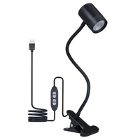3000-6500k Tomshine USB Clip-on Dimmable Table Light 3 modes de couleur,  10 niveaux de luminosité,  360 ° Lampe de lecture de chevet flexible à col de cygne