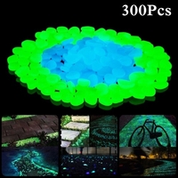 300pcs roches lumineuses pierres décoratives lueur extérieure jardin cour pelouse cailloux lumineux