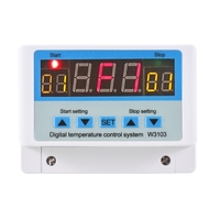 30A/DC24V LED régulateur de température numérique Thermostat Intelligent système de contrôle de température de refroidissement de chauffage avec capteur