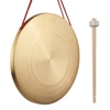 30cm Main Gong Cymbales Laiton Cuivre Gong Chapelle Opéra Percussion Instrument avec Rond Jouer Marteau