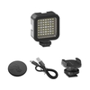 30m/98ft Étanche RVB LED Lumière Vidéo Portable Mini Caméra Lumière 5500K Température De Couleur Dimmable Luminosité avec Chaussure Froide 1/4 Pouce Vis pour Caméra Trépied Enregistrement Vidéo En Direct Photographie Sous-Marine