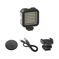 30m/98ft Étanche RVB LED Lumière Vidéo Portable Mini Caméra Lumière 5500K Température De Couleur Dimmable Luminosité avec Chaussure Froide 1/4 Pouce Vis pour Caméra Trépied Enregistrement Vidéo En Direct Photographie Sous-Marine