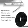 3.0mm 60 mètres Professionnel Fine Qualité Nylon En Dent de Scie Tondeuse Corde Brosse Cutter Strimmer Ligne Tondeuse Fil Tondeuse À Gazon Accessoire