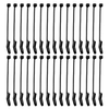 30pcs manchons de crochet de pêche D Rig Aligner Terminal Tackle Connect Accessoires de pêche à la carpe