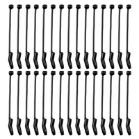 30pcs manchons de crochet de pêche D Rig Aligner Terminal Tackle Connect Accessoires de pêche à la carpe