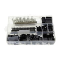 310 pièces/un ensemble fil cavalier broche en-tête connecteur boîtier Kit broches à sertir mâle + connecteur à broche femelle borne p-itch avec boîte assortie Portable