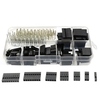 310 pièces/un ensemble fil cavalier broche en-tête connecteur boîtier Kit broches à sertir mâle + connecteur à broche femelle borne p-itch avec boîte assortie Portable