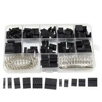 310 pièces/un ensemble fil cavalier broche en-tête connecteur boîtier Kit broches à sertir mâle + connecteur à broche femelle borne p-itch avec boîte assortie Portable