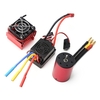 3100KV moteur sans brosse 3650 moteur étanche avec 60A sans brosse ESC 5.8V 3A BEC dissipateur thermique pour 1/8 1/10 RC voiture